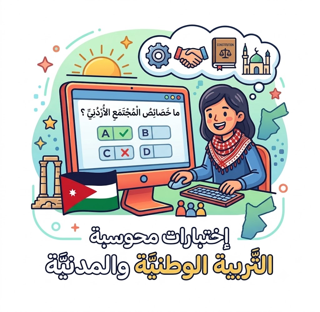 اختبارات محوسبة  التربية الوطنية والمدنية