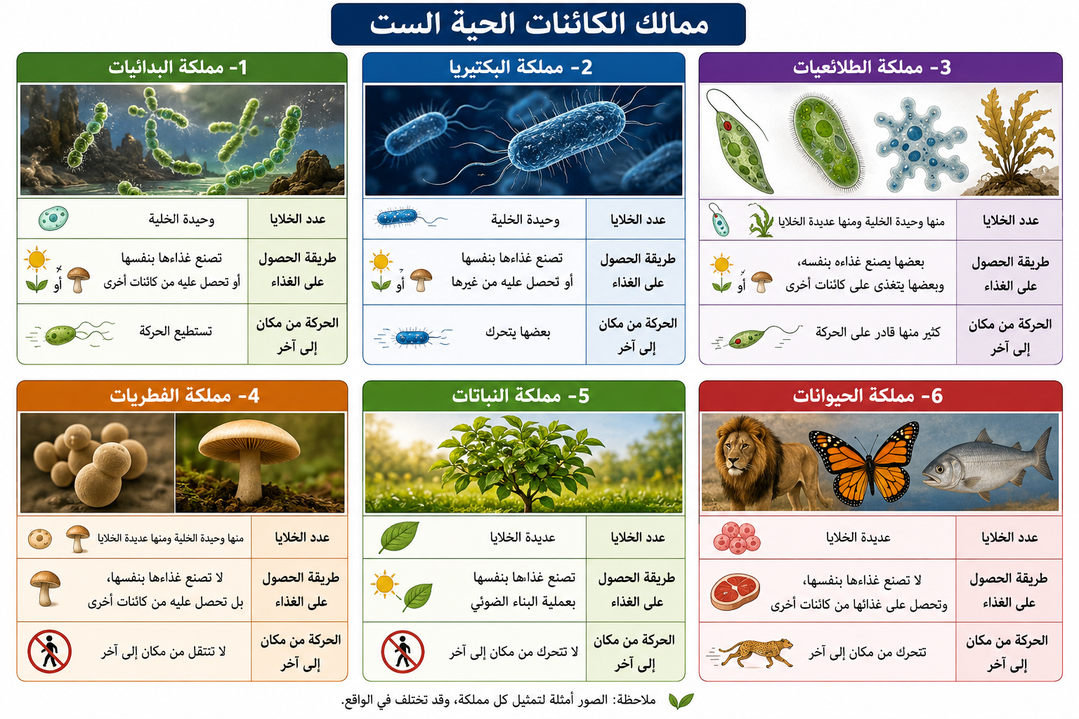 ممالك الكائنات الحية ممالك الكائنات الحية