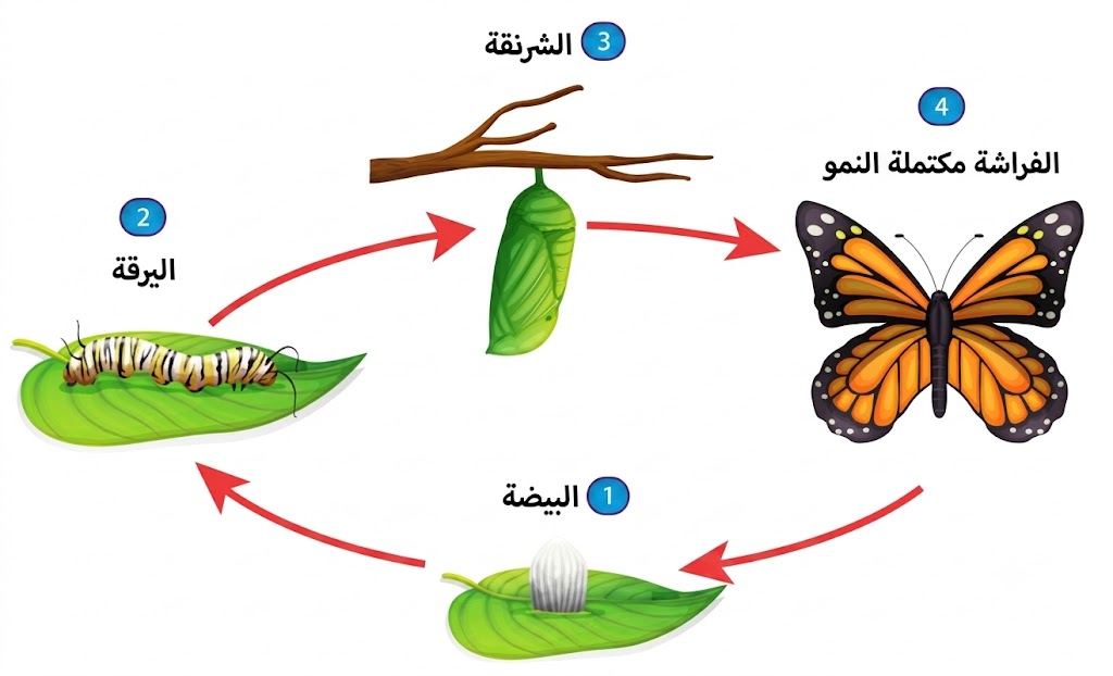 دورة حياة الفراشة
