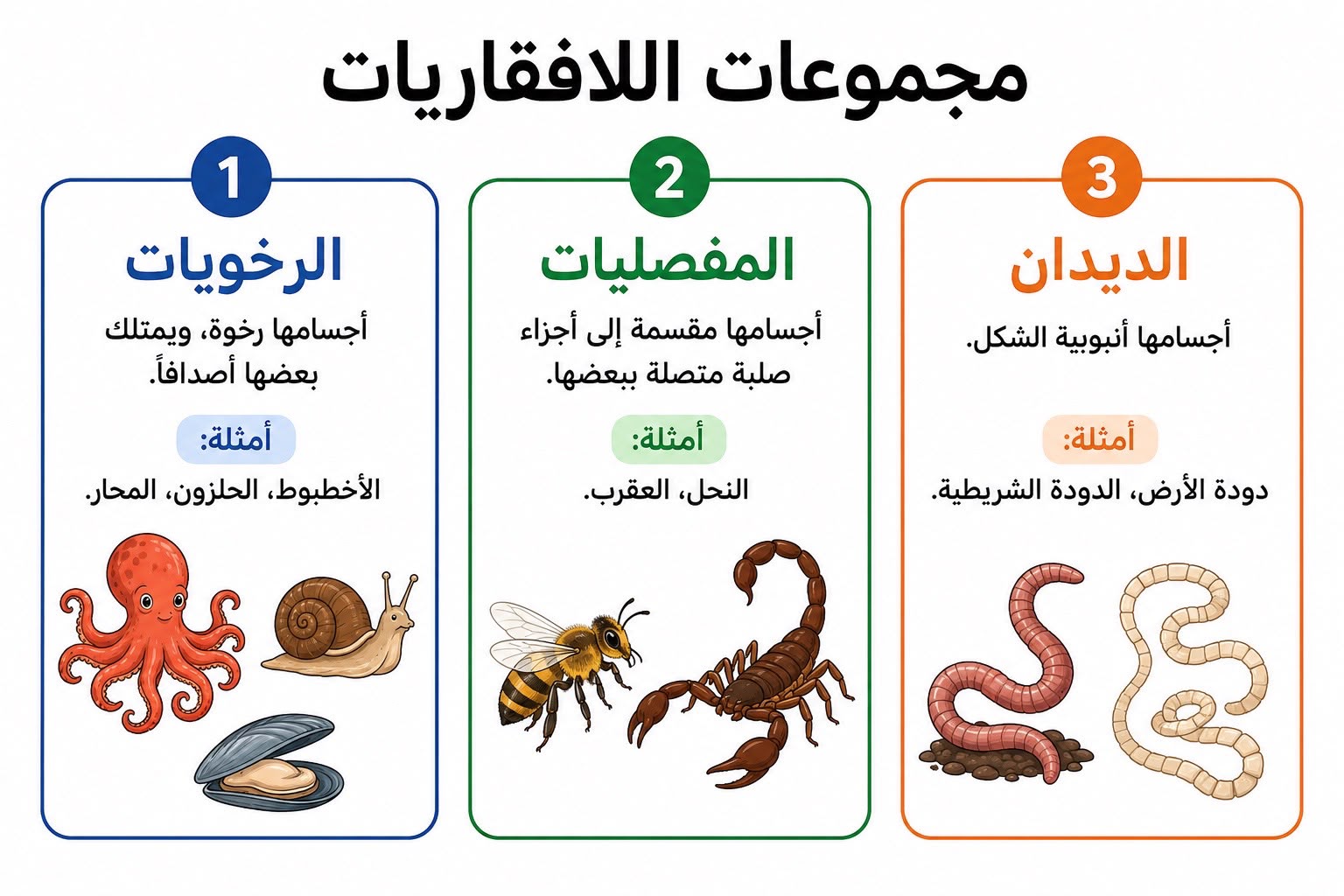 مجموعات اللافقاريات