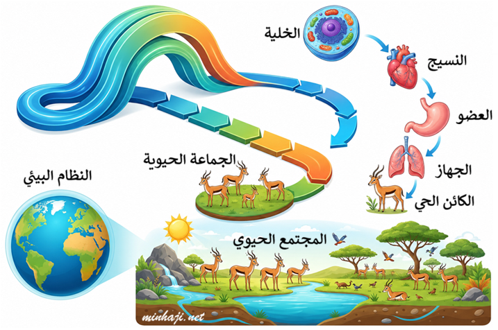 مستويات التنظيم من الخلية إلى النظام البيئي