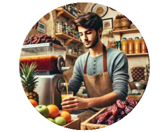 بلال بائع عصائر في مدينة الزرقاء